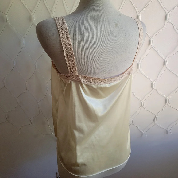 Vintage Chemise Top by Greenco Maid / Nutural Tone / Size Large - Picture 6 of 8